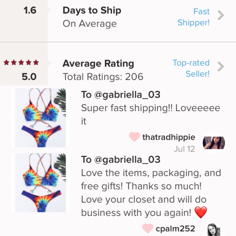 Pastel Tie Dye Bikini🌈 - Picture 4 of 5